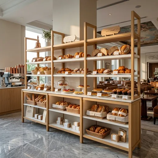 Rak Display Bakery Kayu Gaya Scandinavian &ndash; contoh penerapan 4